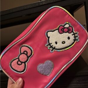 Hello Kitty Pink Bag with Bow and Heart Accents